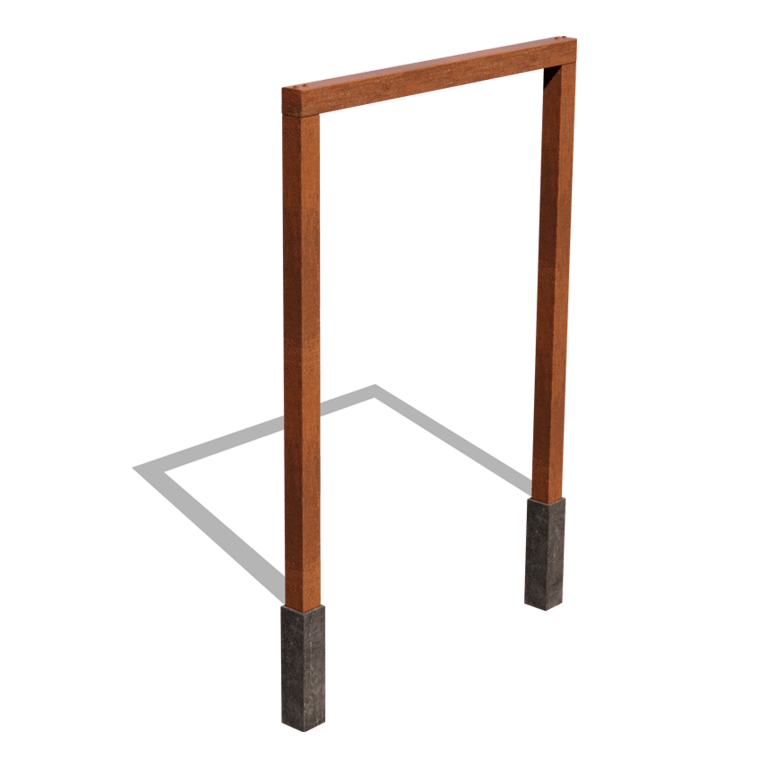 Pergola droite en acier Corten 200 cm