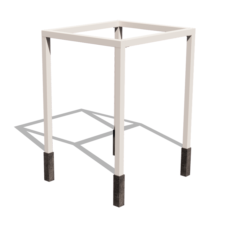Pergola carré en acier thermolaqué 224 x 200 cm