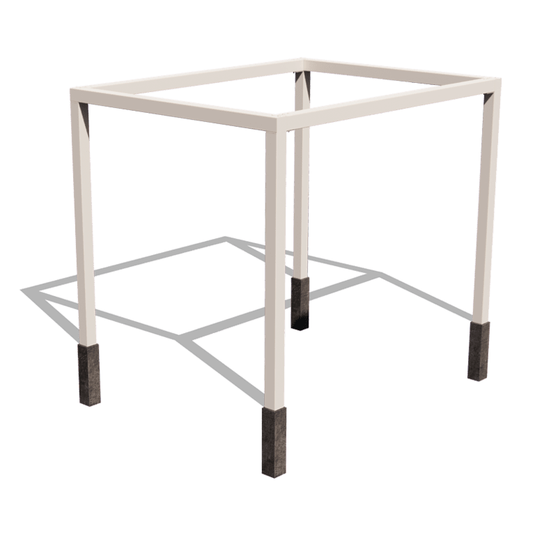 Pergola carré en acier thermolaqué 324 x 250 cm