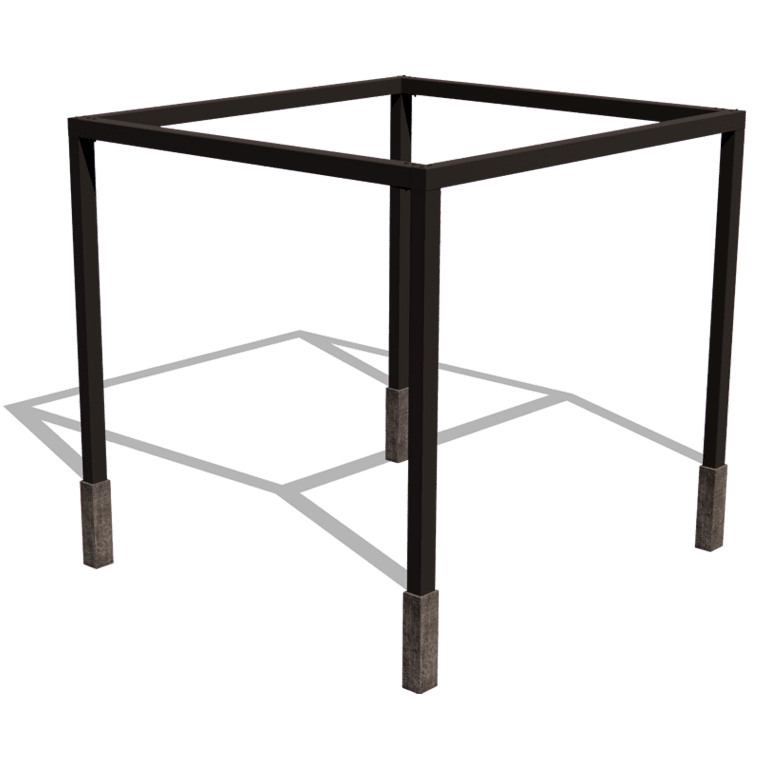 Pergola carré en acier thermolaqué 324 x 300 cm