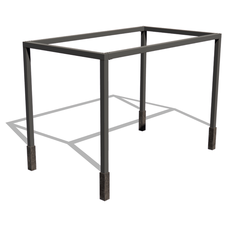 Pergola carré en acier thermolaqué 424 x 250 cm