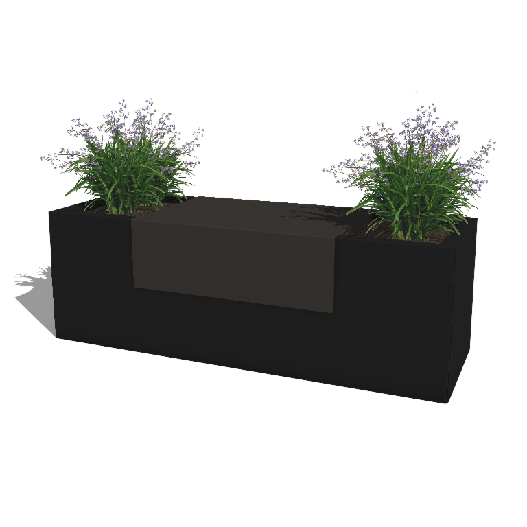 Plateforme pour jardinières en acier thermolaqué 60 x 41 x 20 cm