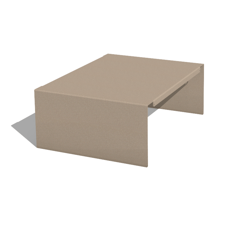 Plateforme pour jardinières en acier thermolaqué 40 x 51 x 20 cm