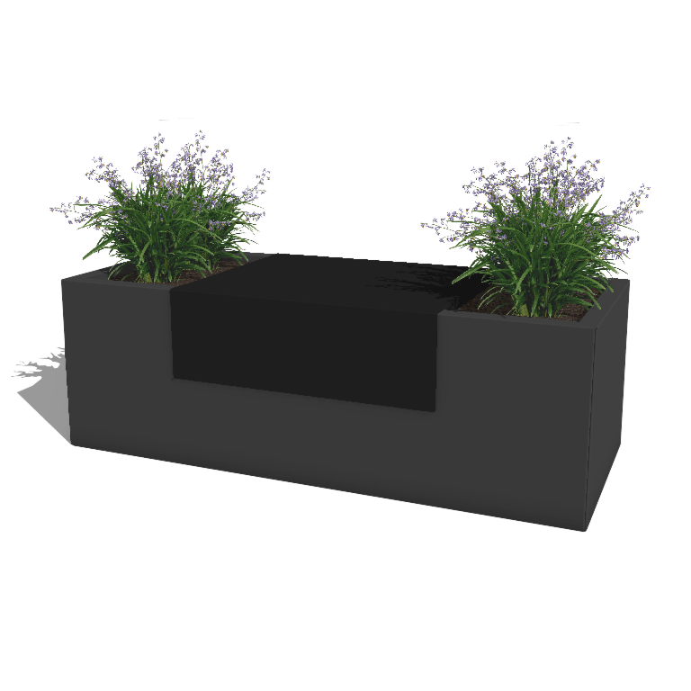 Plateforme pour jardinières en acier thermolaqué 60 x 51 x 20 cm