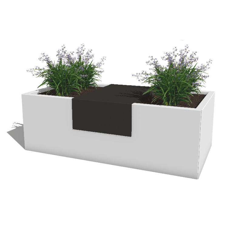 Plateforme pour jardinières en acier thermolaqué 40 x 61 x 20 cm