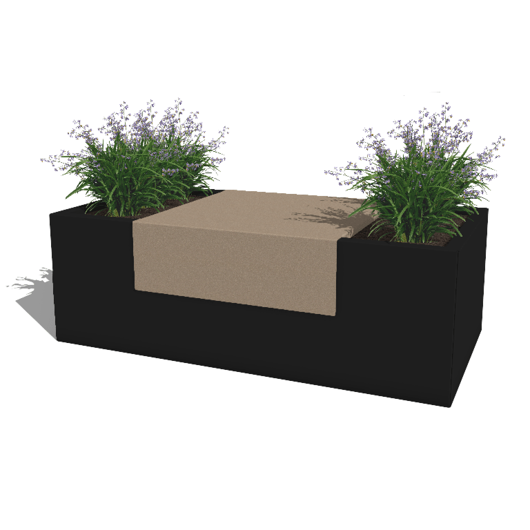Plateforme pour jardinières en acier thermolaqué 60 x 61 x 20 cm