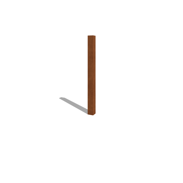 Poteaux de clôture de jardin en acier corten 150 cm