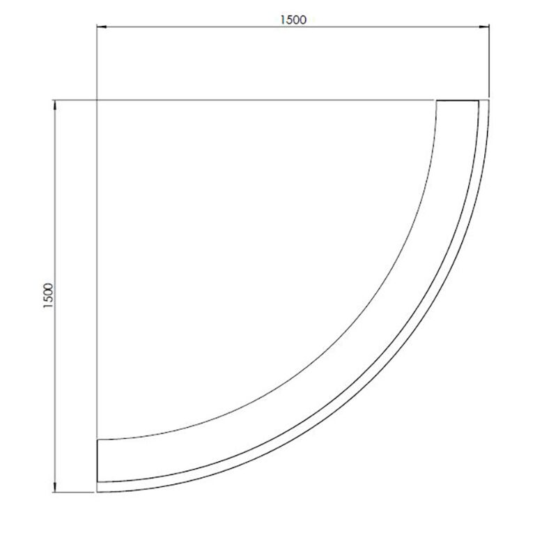 Paroi de soutènement en acier corten courbe extérieure 150 x 150 cm (hauteur 60 cm)