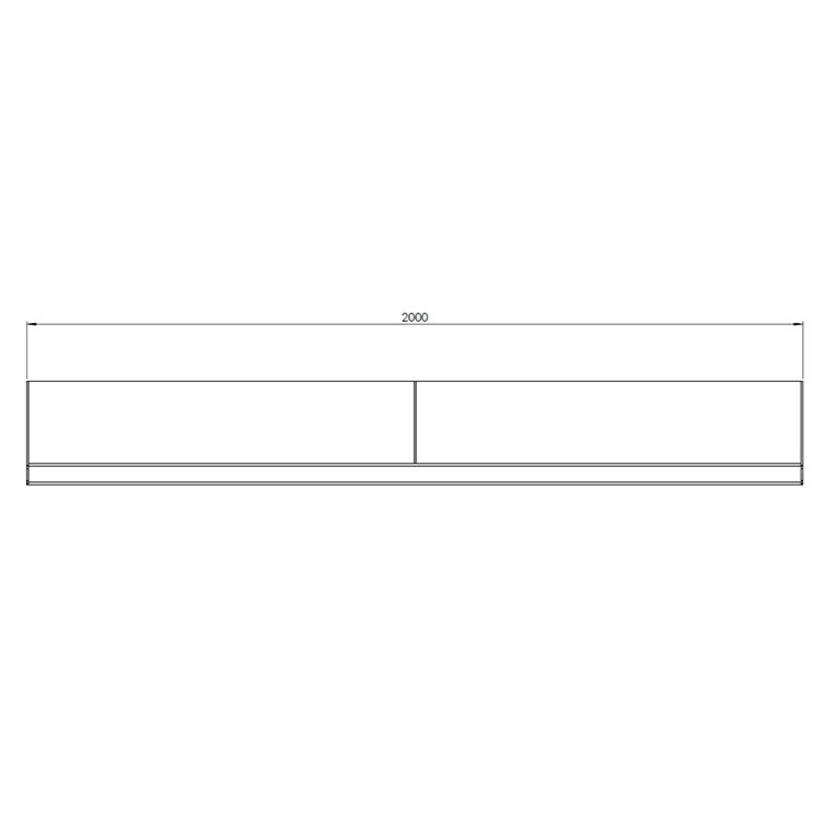 Mur de soutènement en acier corten droit 200 cm (hauteur 40 cm)
