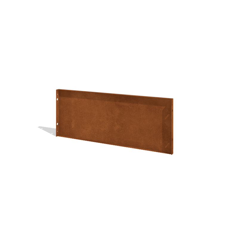 Clôture en acier corten H Panneau 120 x 47,5 cm