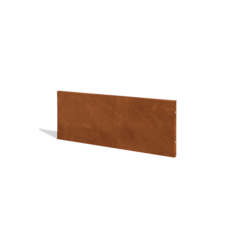 Clôture en acier corten H Panneau 120 x 47,5 cm