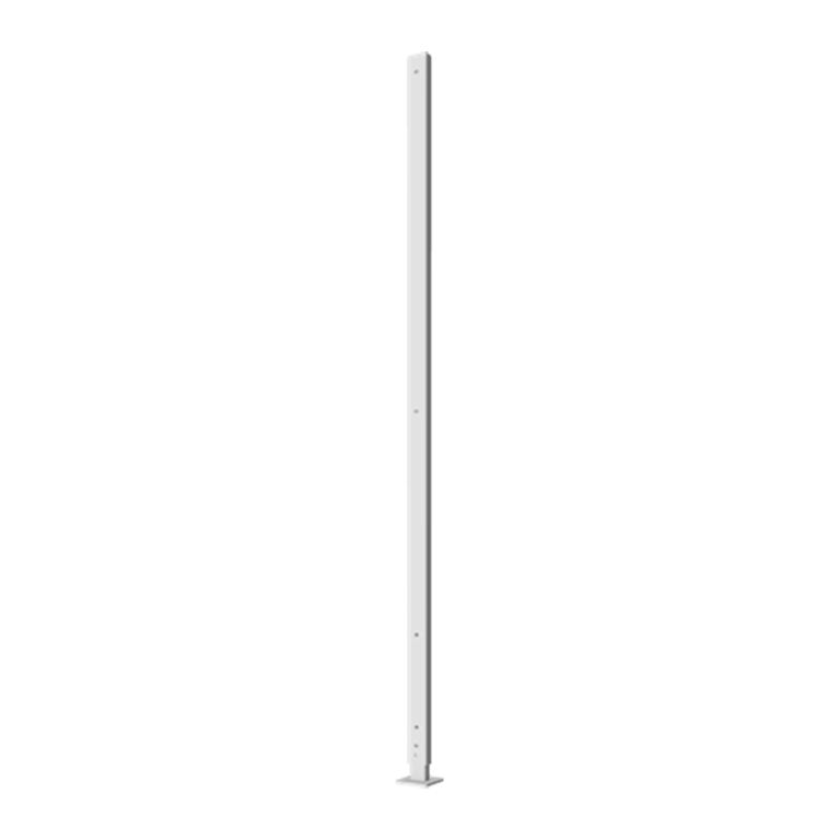 Poteau d'angle en acier peint par poudrage avec base plate 190 x 6 x 3 cm