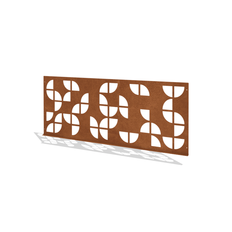 Clôtures ornementales acier corten G 149 x 60 cm