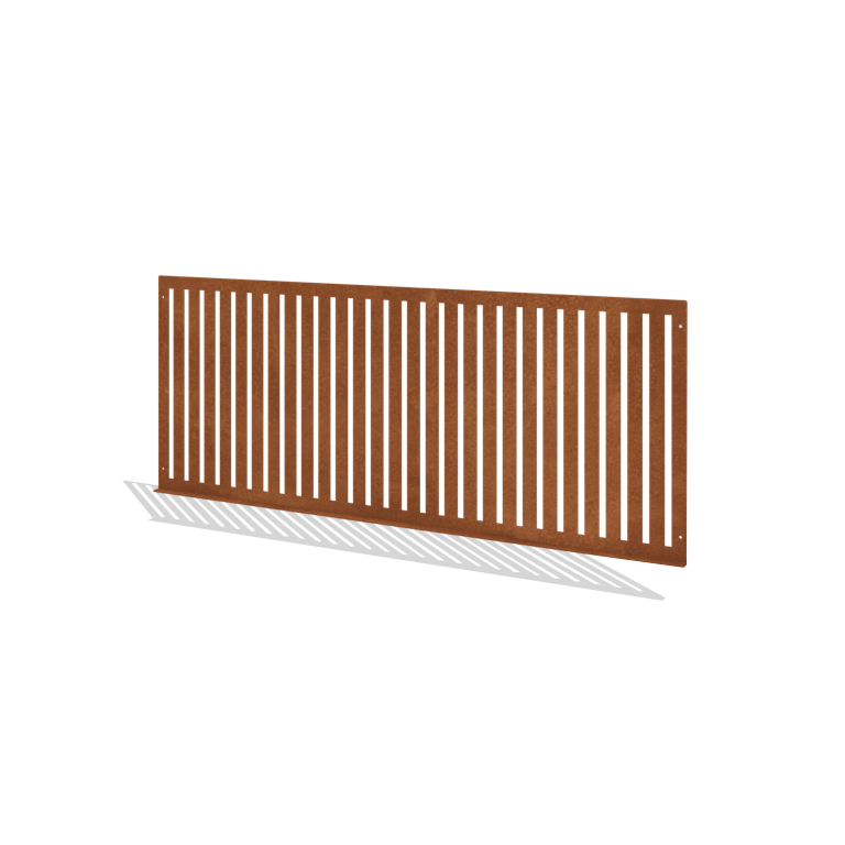 Clôtures ornementales acier corten S 149 x 60 cm