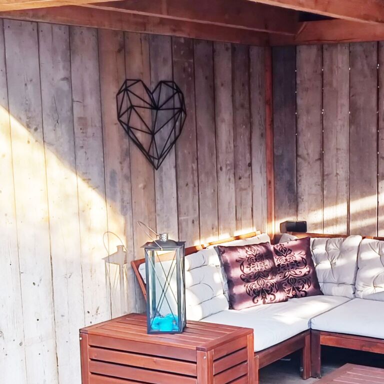 Décoration murale en métal Coeur