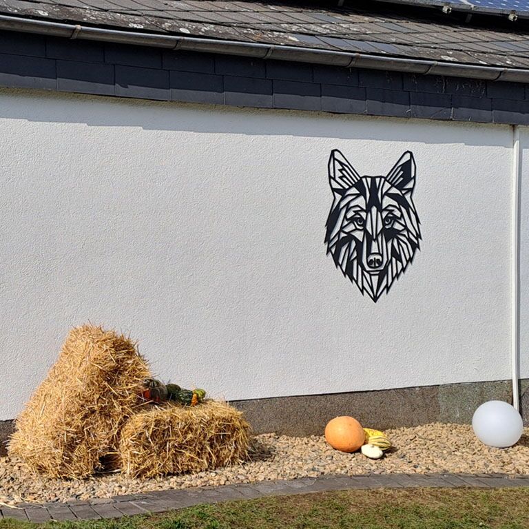 Décoration murale en métal Wolf 1.0