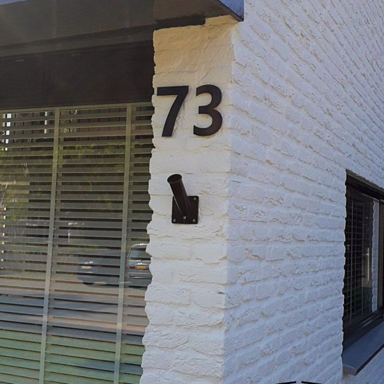 Numéros de maison noirs 7 - 15 cm