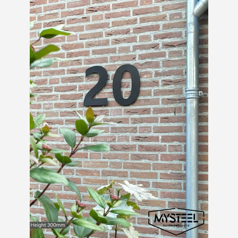 Numéros de maison noirs 9 - 300mm