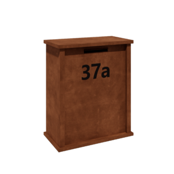 Boîte aux lettres en acier corten Arizona Type L