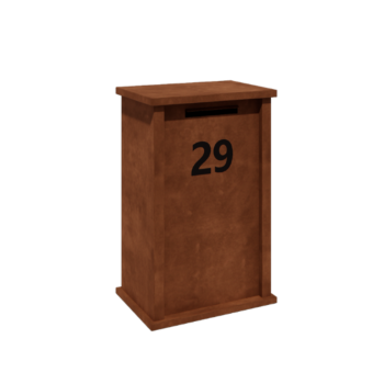 Boîte aux lettres en acier corten Arizona Type M