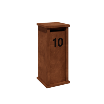 Boîte aux lettres en acier corten Arizona Type S