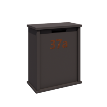 Boîte aux lettres en acier - Arizona L - 80 x 40 x 100 cm - RAL7016 mat (gris anthracite)