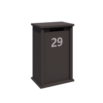 Boîte aux lettres en acier - Arizona M - 60 x 40 x 100 cm - RAL7016 mat (gris anthracite)