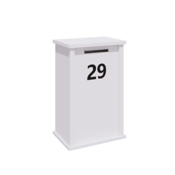 Boîte aux lettres en acier - Arizona M - 60 x 40 x 100 cm - RAL9010 mat (blanc)