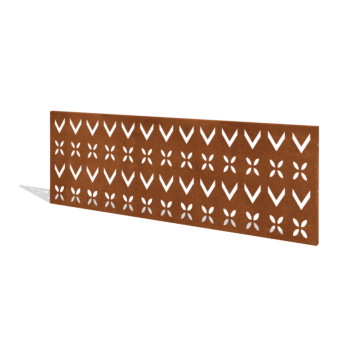 Clôture en acier corten H Panneau V 180 x 63,3 cm