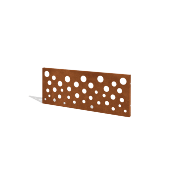 Clôture en acier corten H Panneau B 120 x 47,5 cm