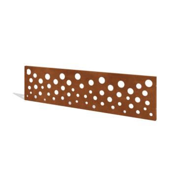Clôture en acier corten H Panneau B 180 x 47,5 cm