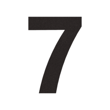 (coller) Numéros de maison noirs 7 - 15 cm