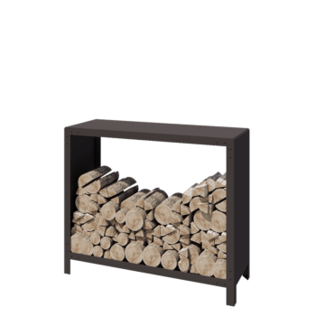 Range-bûches en acier - Indiana - 120 x 40 x 100 cm - Autre couleur RAL