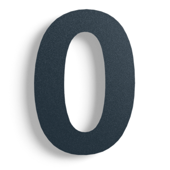 Numéro de maison en acier inoxydable noir 0 - 15 cm