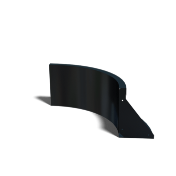Paroi de soutènement en acier thermolaqué courbe intérieure 50 x 50 cm (hauteur 30 cm)