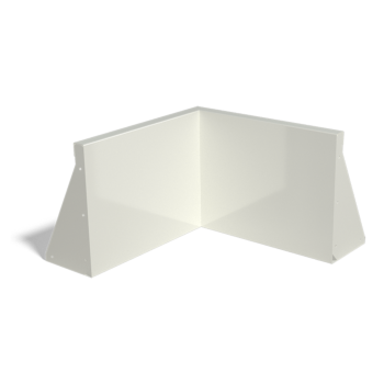 Mur de soutènement en acier - Angle intérieur - 50 x 50 x 40 cm - RAL9005 mat (noir)