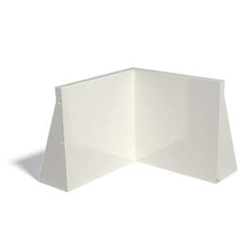 Mur de soutènement en acier - Angle intérieur - 50 x 50 x 50 cm - Autre couleur RAL