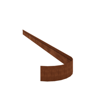 Bordures de jardin en acier Corten - Écrasé FLEX - Hauteur 13 cm - 240 cm