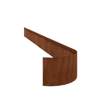 Bordures de jardin en acier Corten - Écrasé FLEX - Hauteur 23 cm - 240 cm