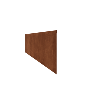 Bordure en acier corten à bord aplati 35 cm (longueur 150 cm)
