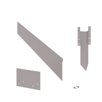 Bordure en acier galvanisé aplatie de 13 cm set complet par 15 mètres
