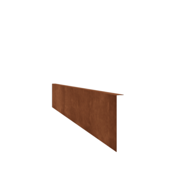 Bordure en acier corten à bord replié 22 cm (longueur 150 cm)