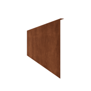 Bordure en acier corten à bord replié 45 cm (longueur 150 cm)