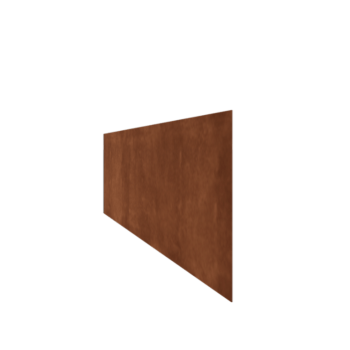 Bordures de jardin en acier Corten - Droit - Hauteur 37,5 cm - 240 cm