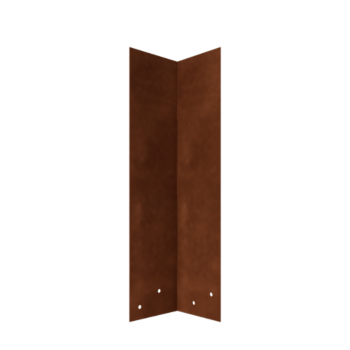 Plaque de jonction en acier Corten - 90° - Hauteur bordures de jardin 45 cm Plaque de jonction en acier Corten - 90° - Hauteur bordures de jardin 45 cm