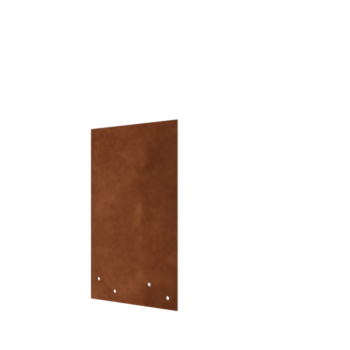 Plaque de jonction en acier Corten - Droit - Hauteur bordures de jardin 34 / 37,5 cm Plaque de jonction en acier Corten - Droit - Hauteur bordures de jardin 34 / 37,5 cm
