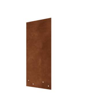 Plaque de jonction en acier Corten - Droit - Hauteur bordures de jardin 45 cm Plaque de jonction en acier Corten - Droit - Hauteur bordures de jardin 45 cm