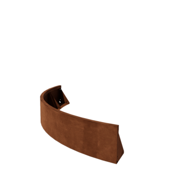 Mur de soutènement en acier Corten - Courbe extérieure - 150 x 150 x 30 cm