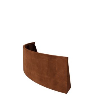 Mur de soutènement en acier Corten - Courbe extérieure - 150 x 150 x 50 cm
