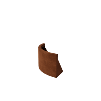 Mur de soutènement en acier Corten - Courbe extérieure - 50 x 50 x 30 cm